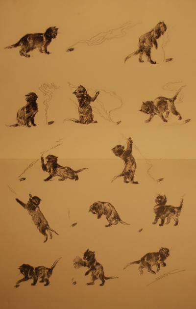 Théophile Alexandre Steinlen - Chats Et Autres Bêtes 7 - Lithographie 2