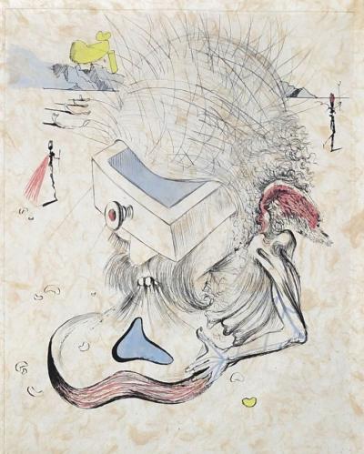 Salvador DALI - Les tiroirs, 1967 - Gravure originale signée au crayon 2