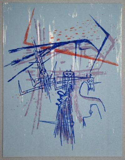 Wifredo LAM - Les affinités ambigües, 1963 - Lithographie originale 2