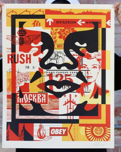 Obey Giant dit, Shepard Fairey (1970) - Obey original signée main 2