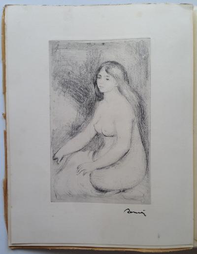 Pierre-Auguste RENOIR (1841-1919) Eau-forte originale + livre Ambroise VOLLARD 2
