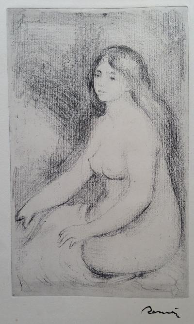 Pierre-Auguste RENOIR (1841-1919) Eau-forte originale + livre Ambroise VOLLARD 2