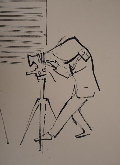 René GENIS : Le photographe - Dessin Original 2