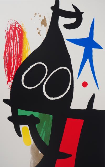 Joan MIRO (d’après) - Le sarrasin à l’étoile bleue - Sérigraphie signée 2