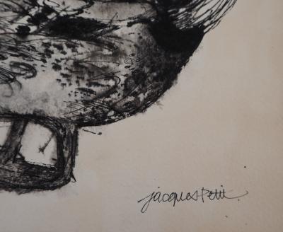 Jacques Petit : Le canard noir - Dessin Original Signé 2