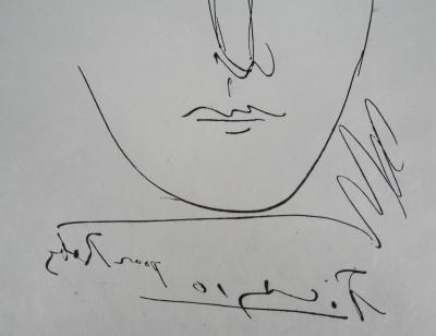 Pablo PICASSO : Visage pour Roby - Gravure signée,1950 2