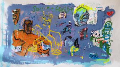 JAZZU - Punch, 2018 - Technique mixte sur toile 2