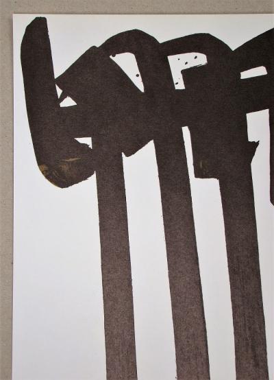 Pierre SOULAGES - Lithographie N° 28, 1970, Lithographie 2