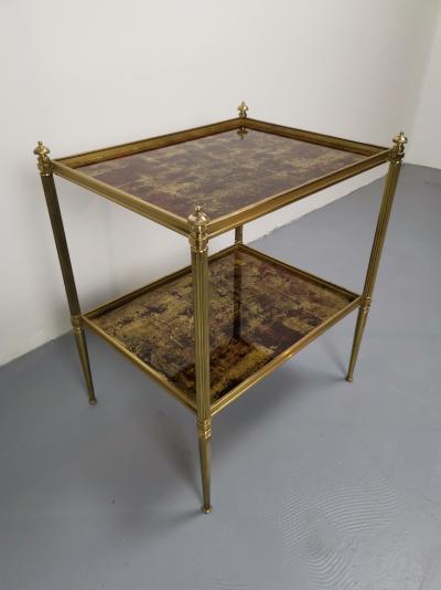 MAISON JANSEN - Table d’appoint a double plateau 2