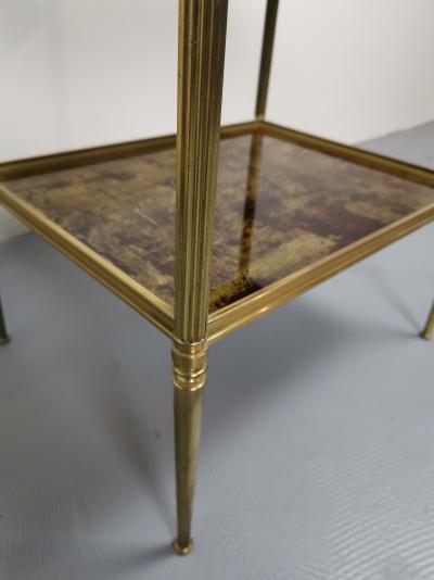 MAISON JANSEN - Table d’appoint a double plateau 2