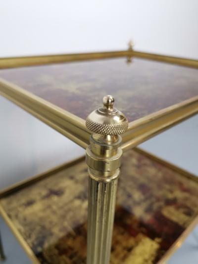 MAISON JANSEN - Table d’appoint a double plateau 2