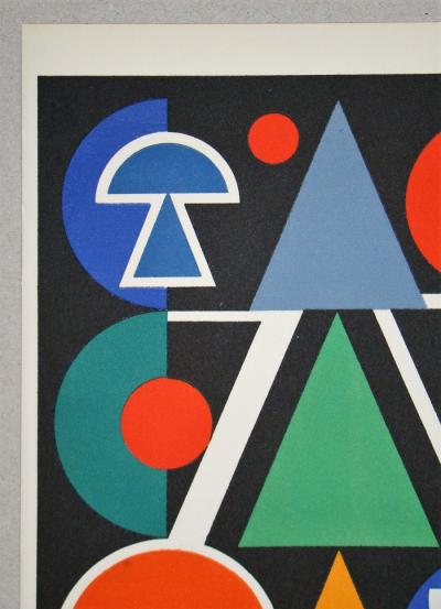 Auguste HERBIN - Rouge, 1949 - Sérigraphie édition limitée 2