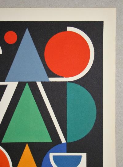 Auguste HERBIN - Rouge, 1949 - Sérigraphie édition limitée 2