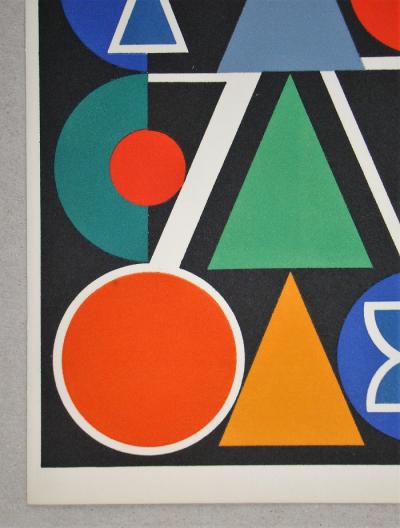 Auguste HERBIN - Rouge, 1949 - Sérigraphie édition limitée 2