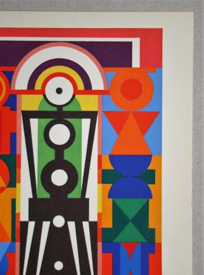 Auguste HERBIN - Christ, 1949 - Sérigraphie édition limitée 2