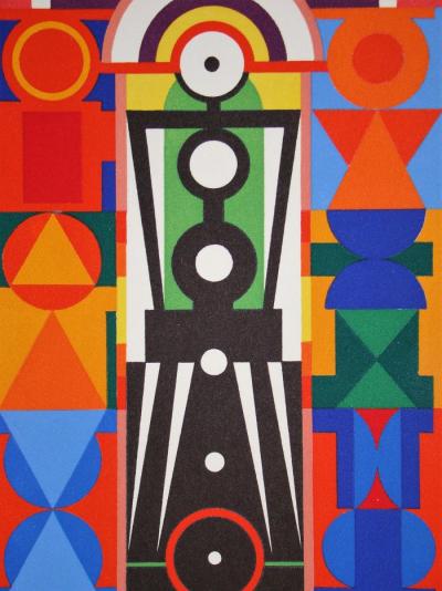 Auguste HERBIN - Christ, 1949 - Sérigraphie édition limitée 2