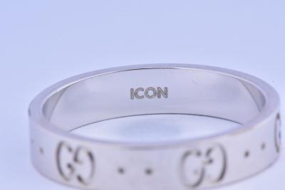 Bague Gucci Icon en or blanc 18 carats 2