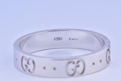 Bague Gucci Icon en or blanc 18 carats 2