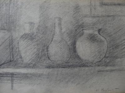 Henryk BERLEWI - Nature morte, Dessin signé, c.1948 2