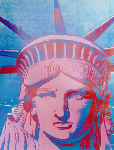 Andy Warhol - 10 statues of Liberty, 1986, Hand-signed poster 2