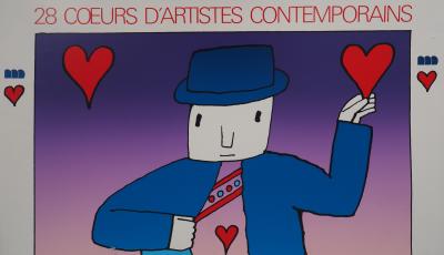 Jean-Michel FOLON : Roi de coeur - Sérigraphie Signée 2