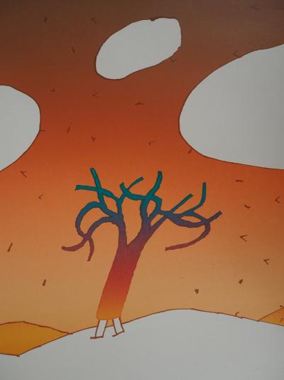 Jean-Michel FOLON : L’arbre qui marche - Lithographie Signée 2