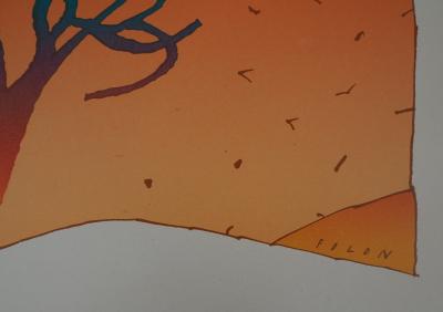 Jean-Michel FOLON : L’arbre qui marche - Lithographie Signée 2