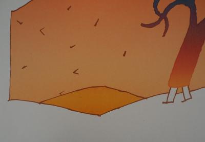 Jean-Michel FOLON : L’arbre qui marche - Lithographie Signée 2