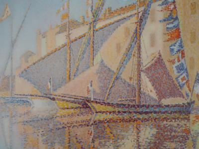 Paul SIGNAC (d’après) : Bateaux - Lithographie Signée 2