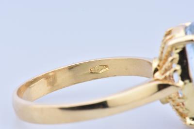Bague en or jaune 18 carats composée d’une topaze 2