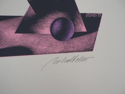 Atanas MIHALTCHEV : Le chant rose - Lithographie Originale Signée 2