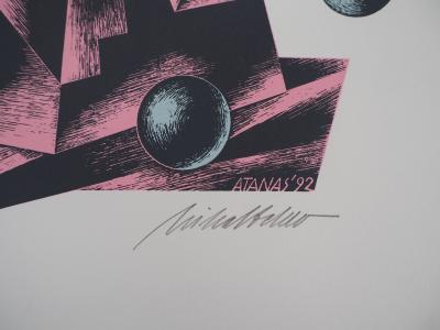 Atanas MIHALTCHEV : Le souffle des jumeaux - Lithographie Originale Signée 2