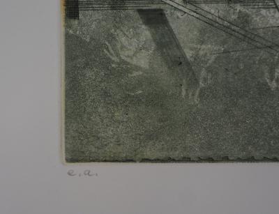 Hiroshi ASADA : Le ciel et la plume - Gravure Originale Signée 2