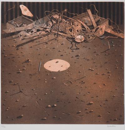 Hiroshi ASADA : Temps et poussière - Gravure Originale Signée 2