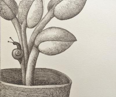 François-Xavier LALANNE - L’Escargot, 2003, Lithographie originale signée 2