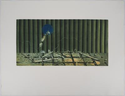 Hiroshi ASADA : Vie souterraine - Gravure Originale Signée 2