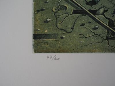 Hiroshi ASADA : Vie souterraine - Gravure Originale Signée 2