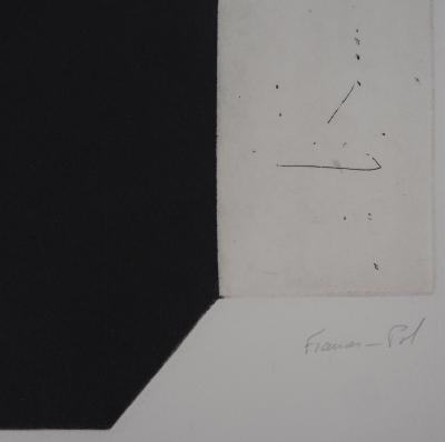 Francesc POL : Carré noir - Gravure Originale Signée 2