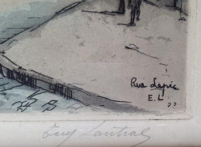 GEN PAUL-  Rue Lepic, Moulin de la Galette, Aquatinte signée 2