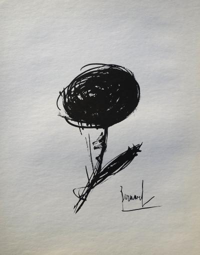 Bernard BUFFET (d’après) - La rose noire, 1961, Gravure signée 2