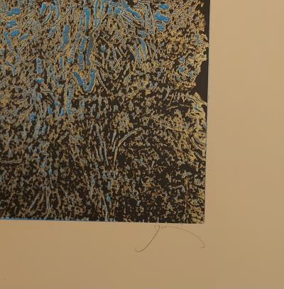 Mario PRASSINOS - Les arbres -  Lithographie originale signée au crayon 2