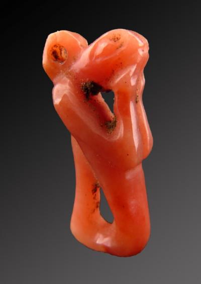 Egypte Antique - Amulette de cornaline Nehebkau 2