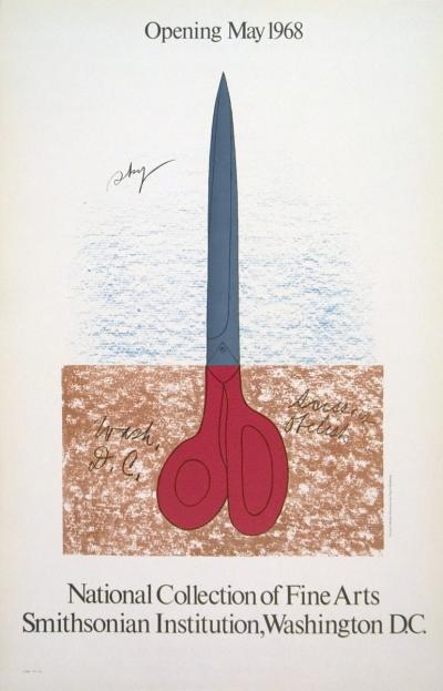 Claes OLDENBURG (d’après) - Scissors as Monument, (Ciseaux pour Monument), 1968, Lithographie 2