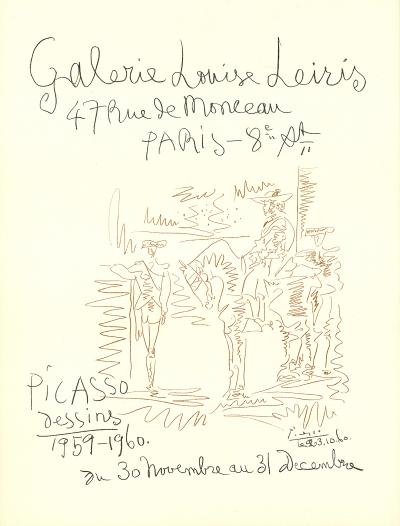 Pablo PICASSO - Galerie Louise Leiris, 1959 - Lithograph 2