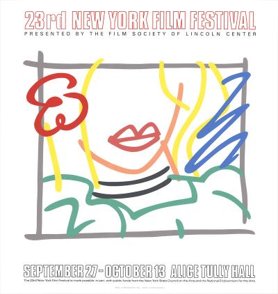 Tom Wesselmann - Monica, 23rd New York Film Festival, 1985, Serigraph 2