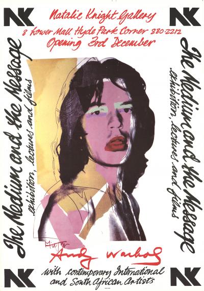 Andy WARHOL - Mick Jagger, 1974 - Affiche originale 2
