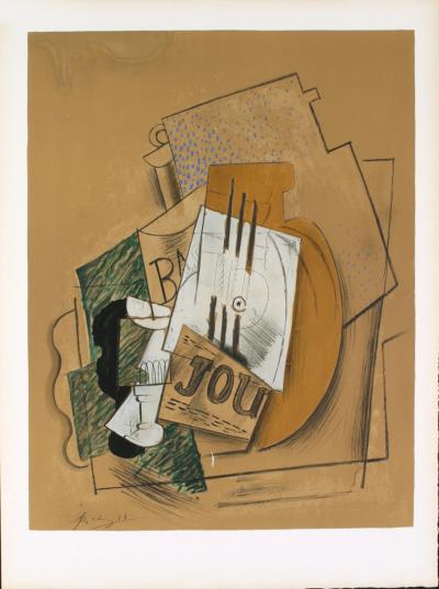 Pablo Picasso (after) - Still Life with Bottle of Bass, 1956,  Lithograph 2