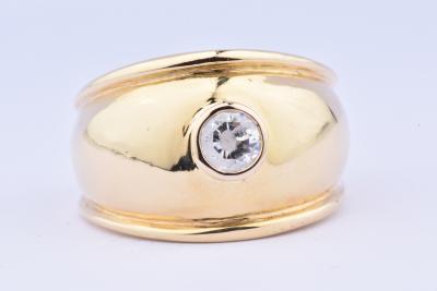 Bague en or 18 carats ornée d’1 oxyde central 2