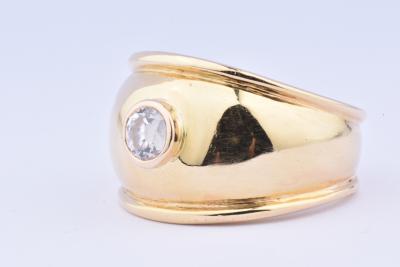 Bague en or 18 carats ornée d’1 oxyde central 2