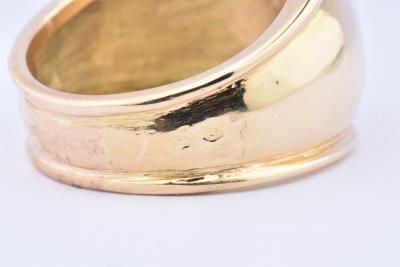 Bague en or 18 carats ornée d’1 oxyde central 2